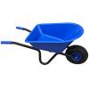 Kinderkruiwagen 35 liter zwart / blauw