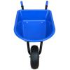 Kinderkruiwagen 35 liter zwart / blauw