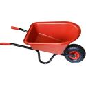 Kinderkruiwagen 35 liter zwart / rood