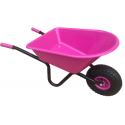 Kinderkruiwagen 35 liter zwart / roze