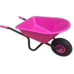 Kinderkruiwagen 35 liter zwart / roze