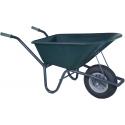 Kruiwagen PP 100 liter gecoat / groen