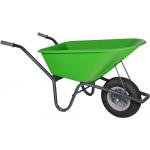 Kruiwagen PP 100 liter gecoat / lime groen